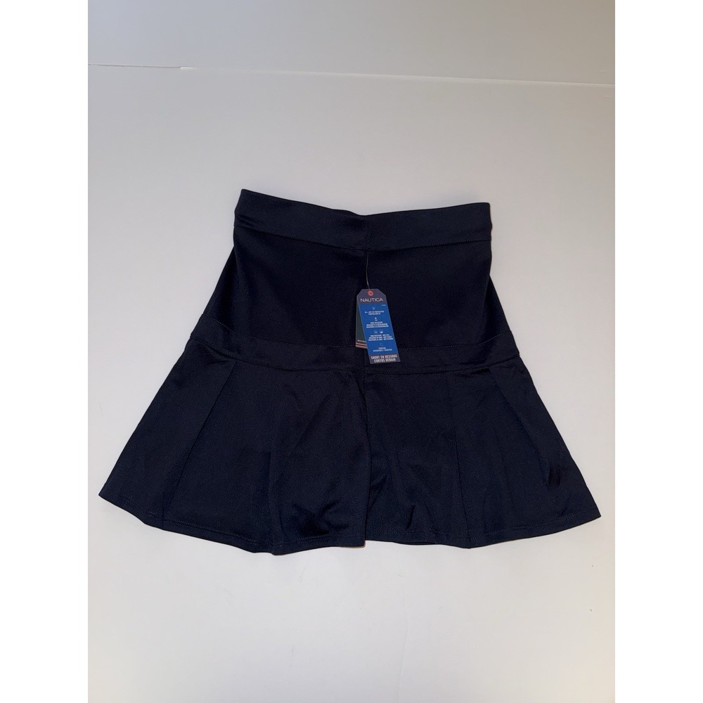 Nautica Girl's Skort 16 Navy Blue School Uniform Stretch UPF Anti-Pill Kids NWT